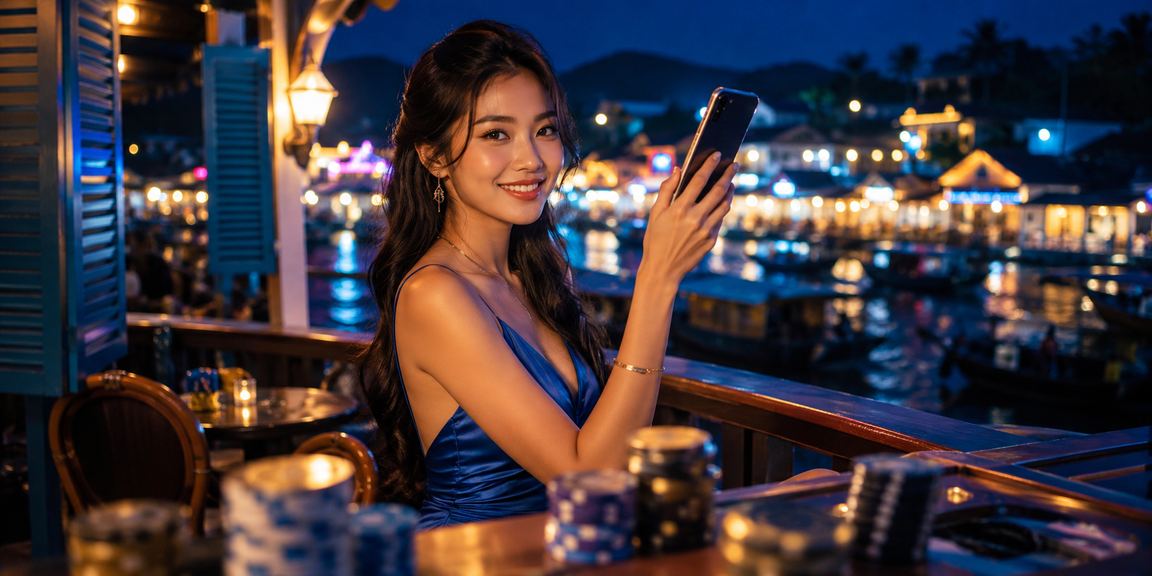 Người dùng thư giãn tại Phú Quốc trải nghiệm casino trực tuyến trên điện thoại